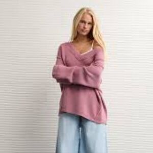 Oversized Aerie Soft Pink Sweater